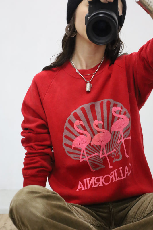 B1007 / 1990's UNKNOWN print sweat