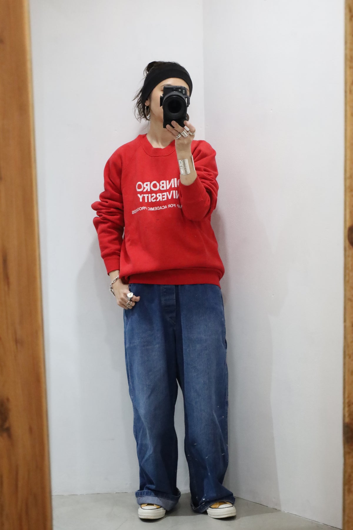 B1040 / 1990's FRUITS OF THE LOOM print sweat