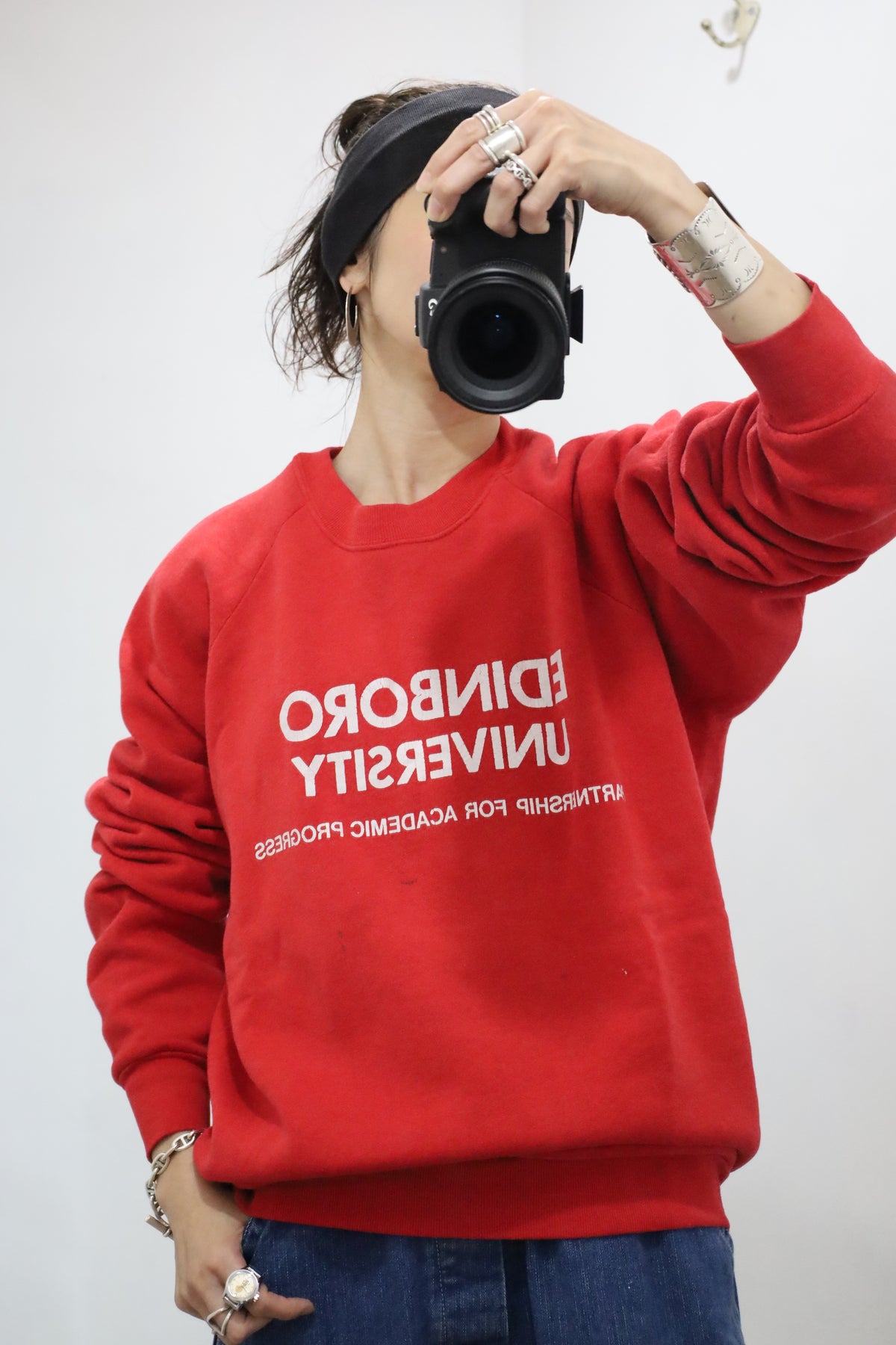 B1040 / 1990's FRUITS OF THE LOOM print sweat
