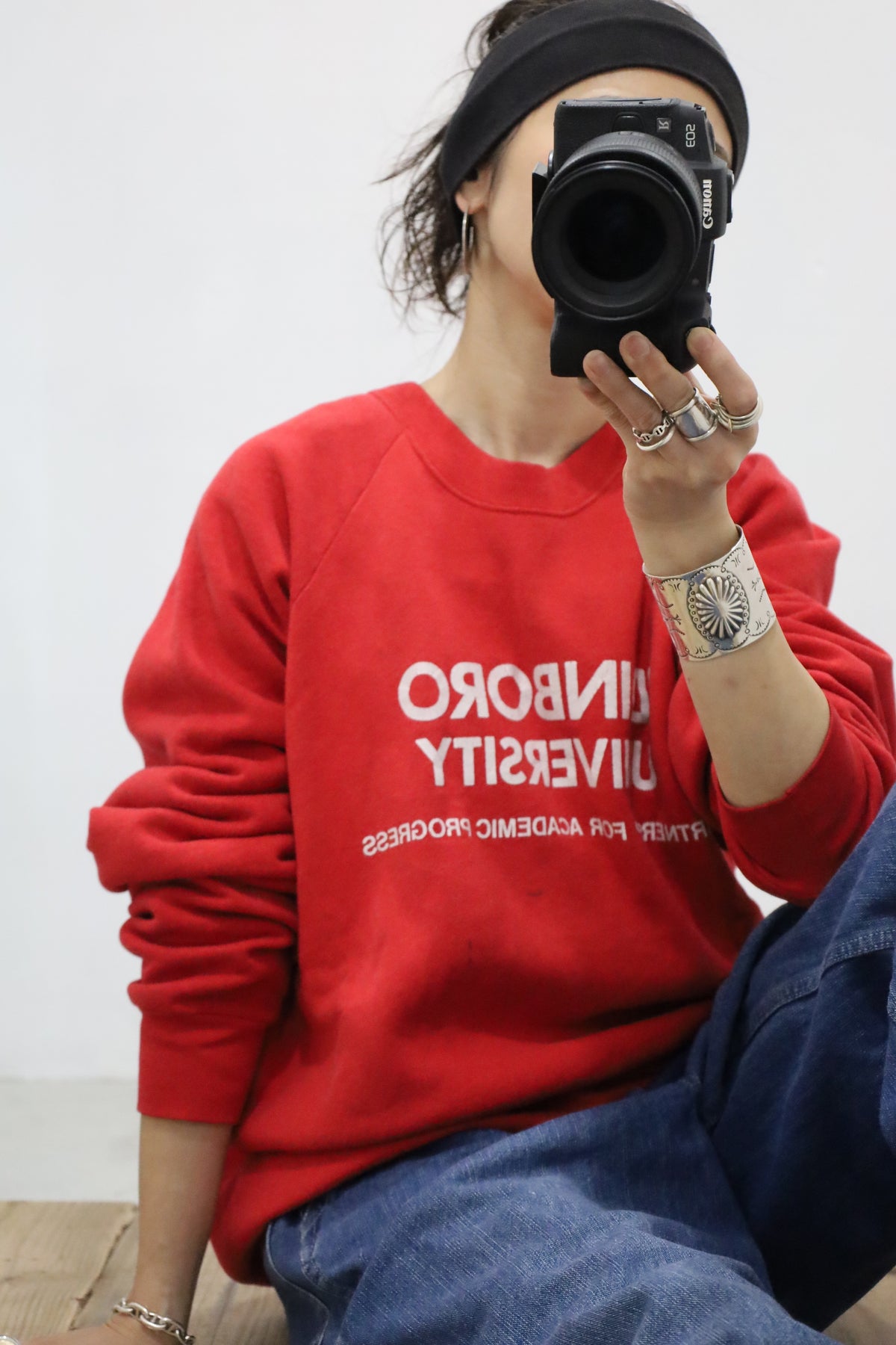 B1040 / 1990's FRUITS OF THE LOOM print sweat