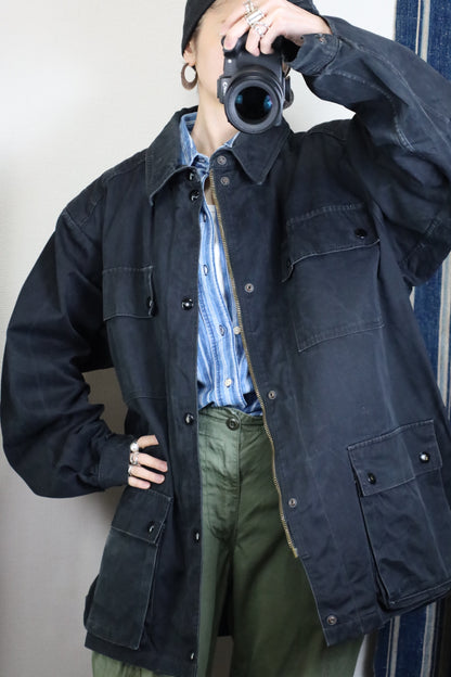 Z32 / 1990's L.L.BEAN stripe denim shirt