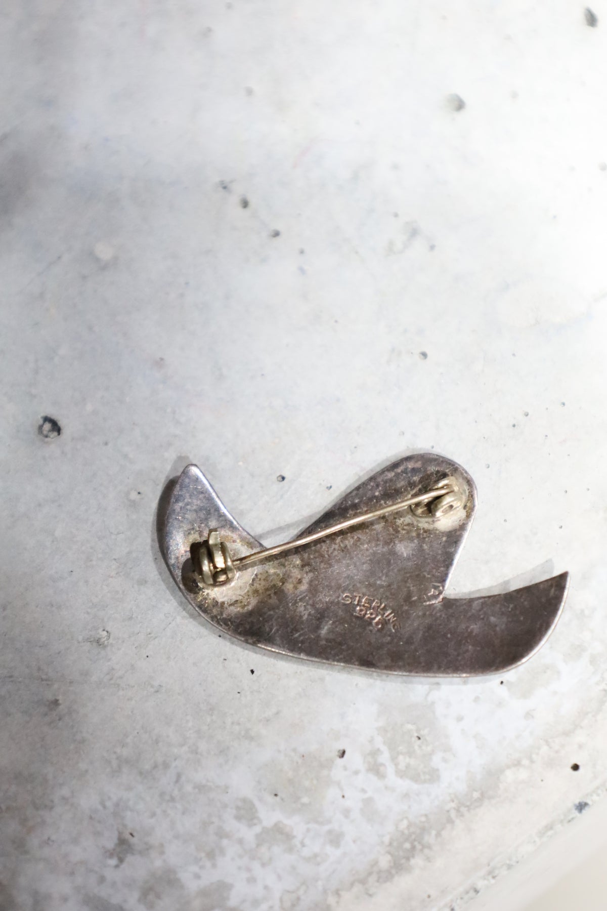 Mexican hat silver brooch
