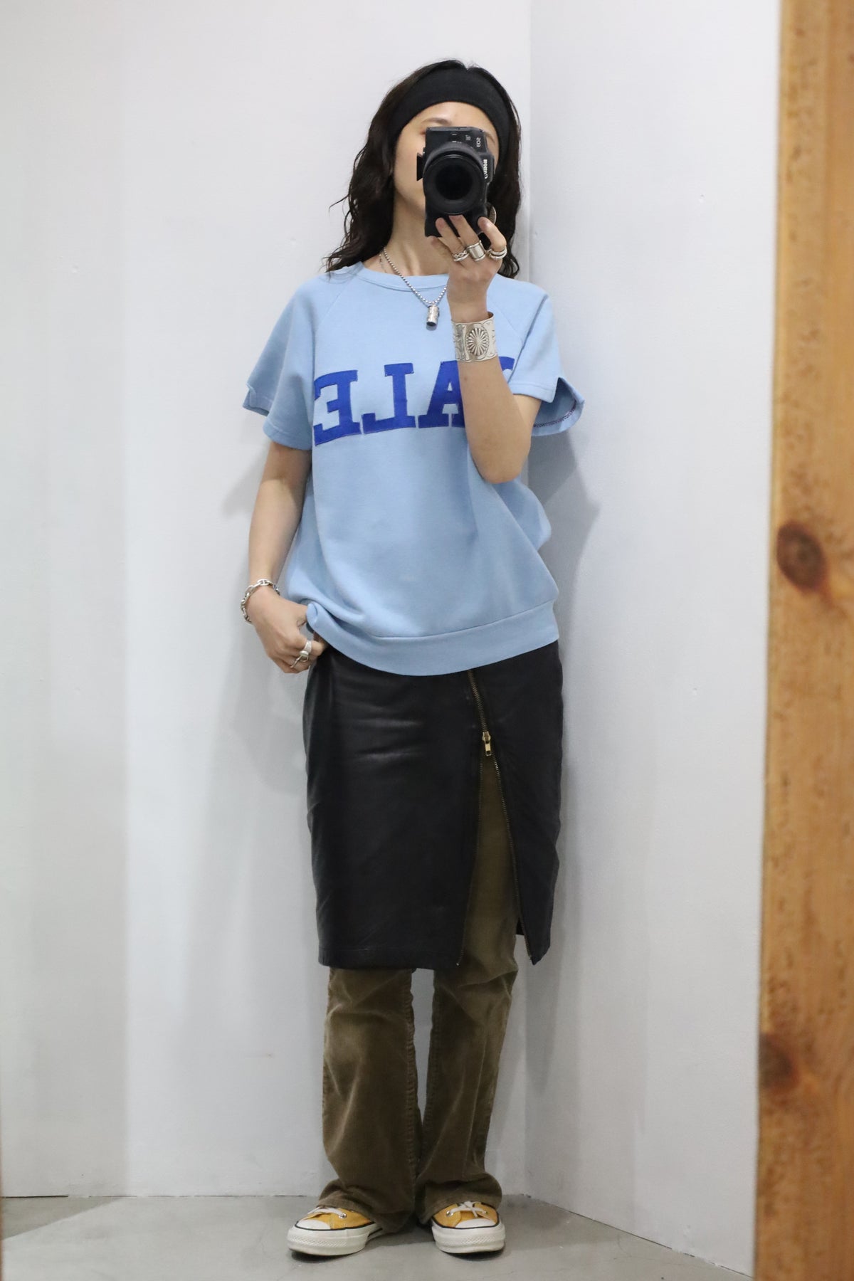 E797 / 1960's sports wear YALE short sleeve sweat