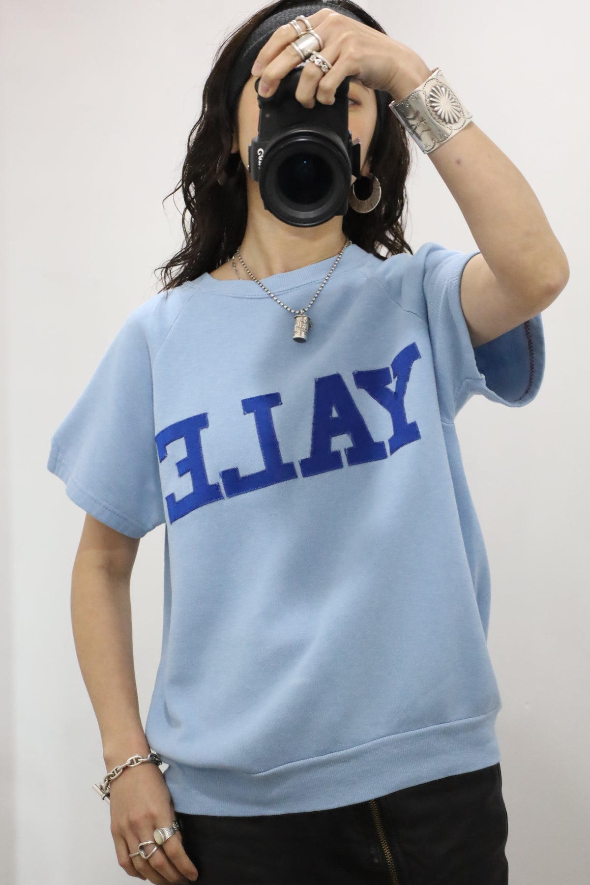 E797 / 1960's sports wear YALE short sleeve sweat