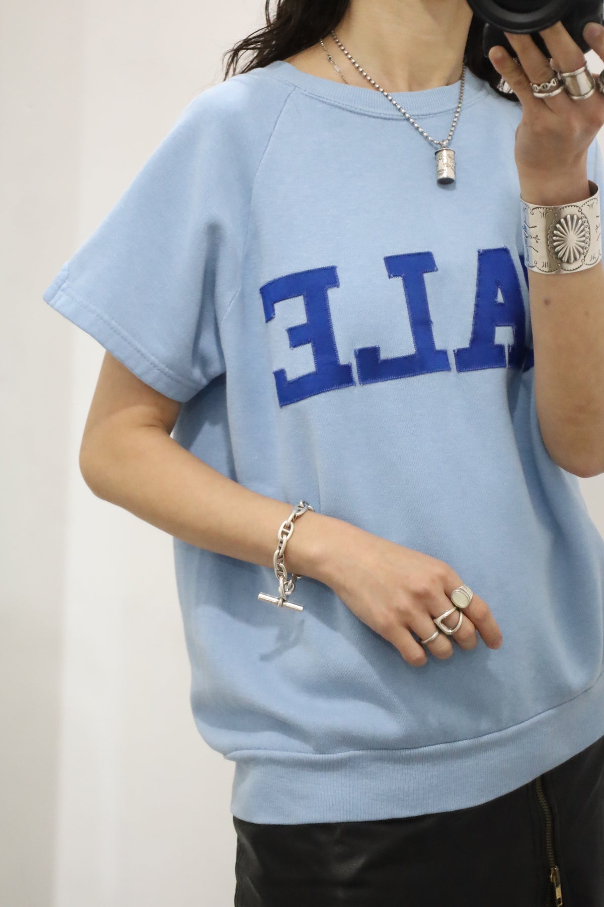 E797 / 1960's sports wear YALE short sleeve sweat
