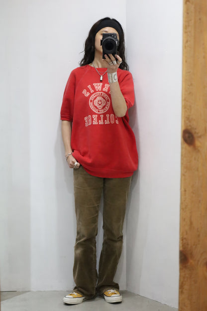 14 / 1960's UNKNOWN LEWIS college short sleeve sweat