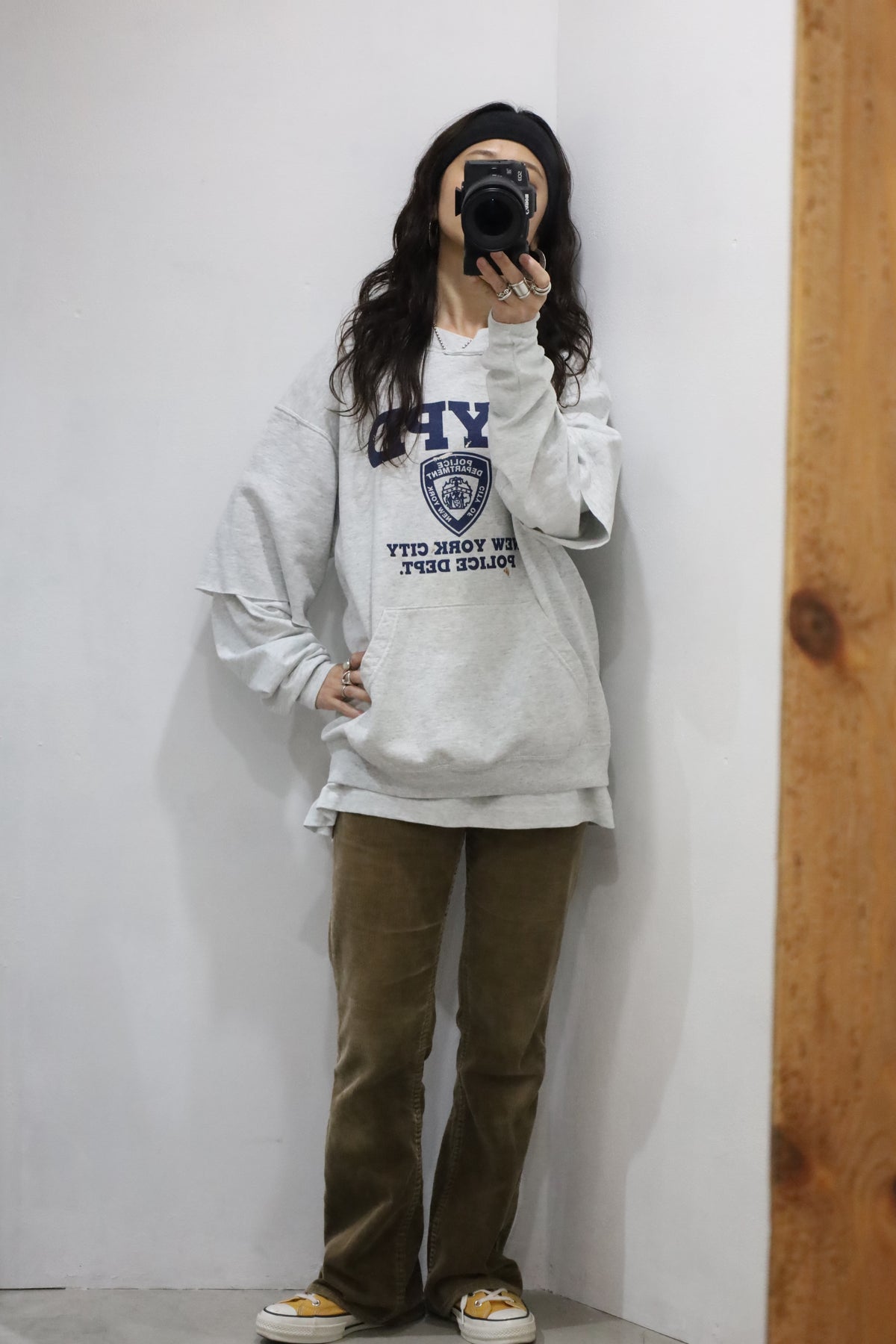 D326 / 1990's UNKNOWN NYPD short sleeve remake sweat