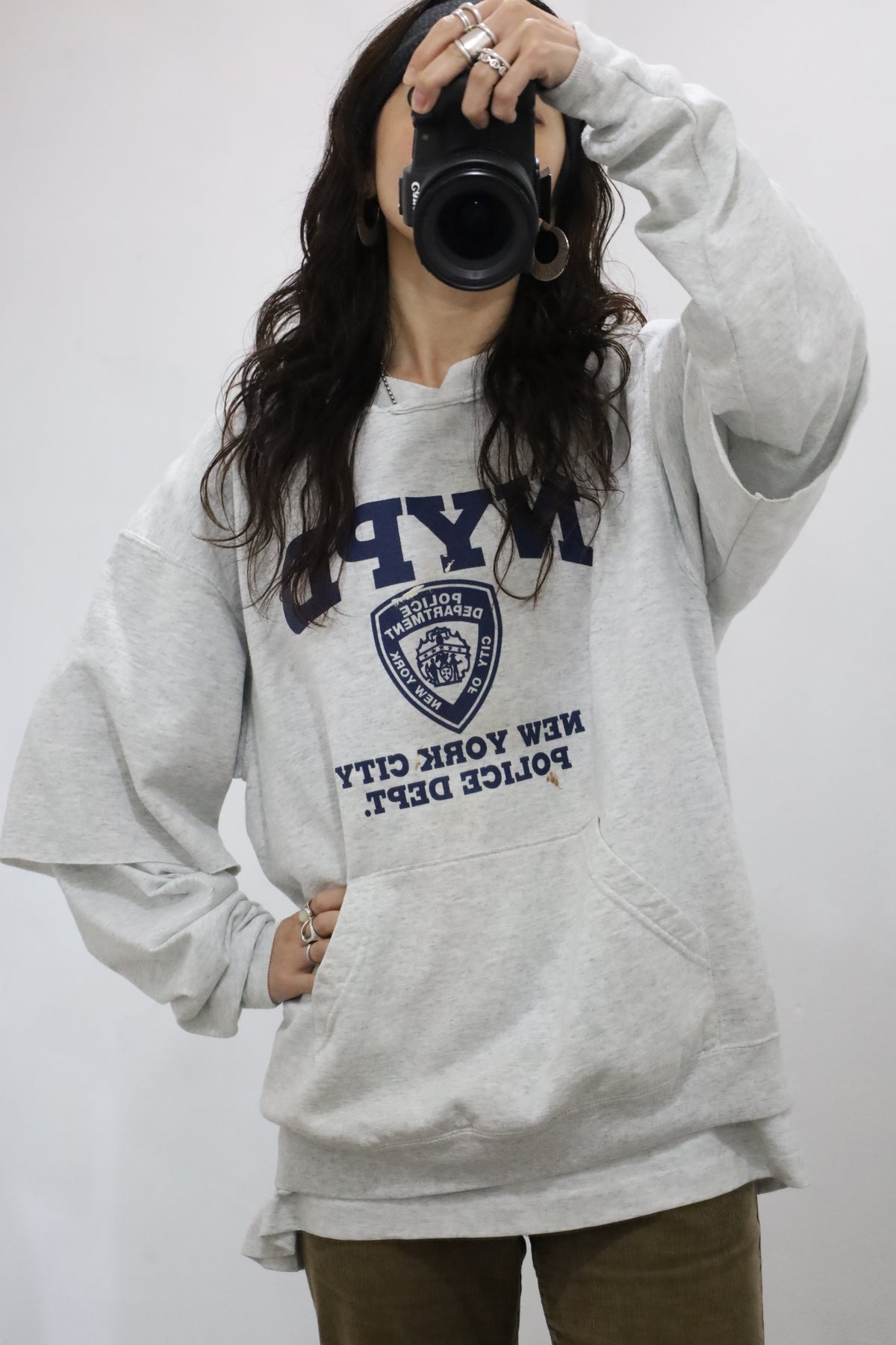 D326 / 1990's UNKNOWN NYPD short sleeve remake sweat