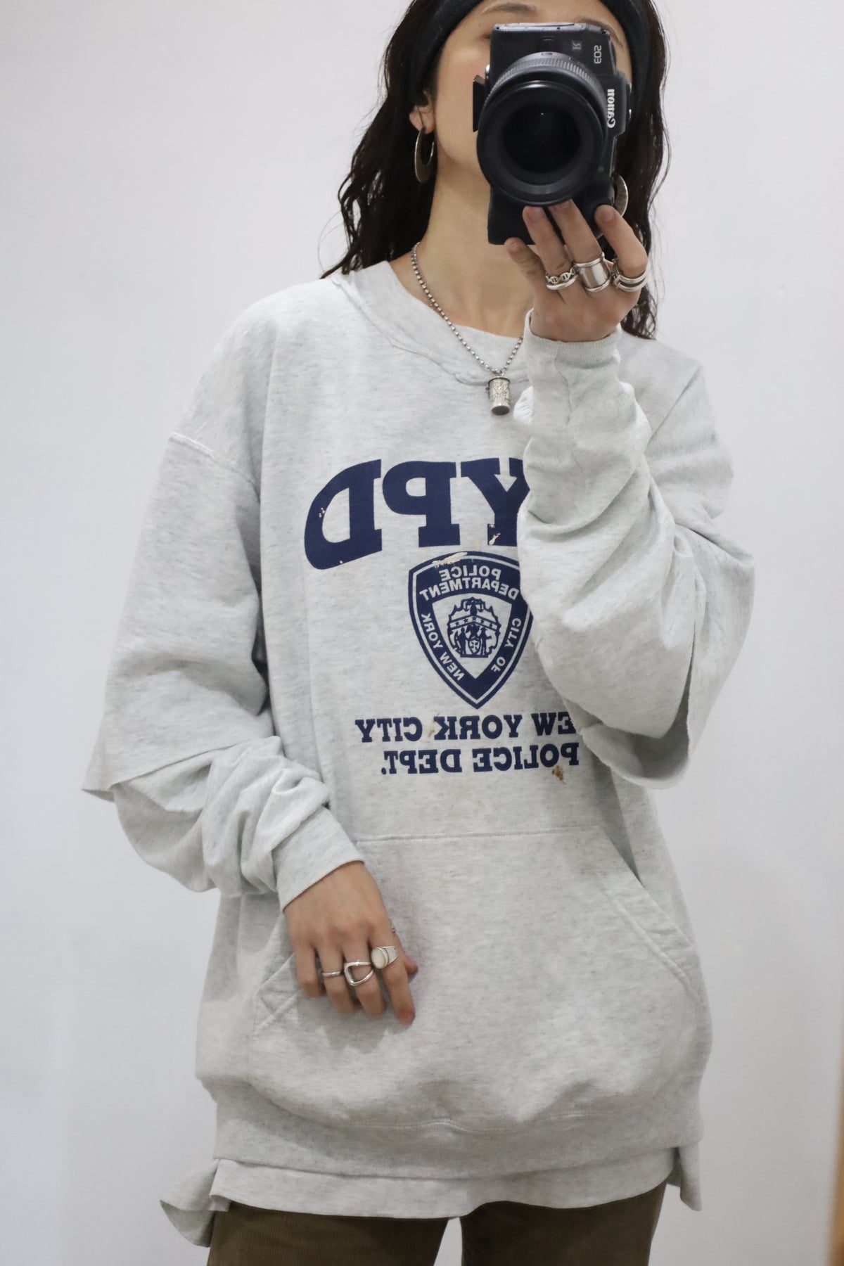 D326 / 1990's UNKNOWN NYPD short sleeve remake sweat