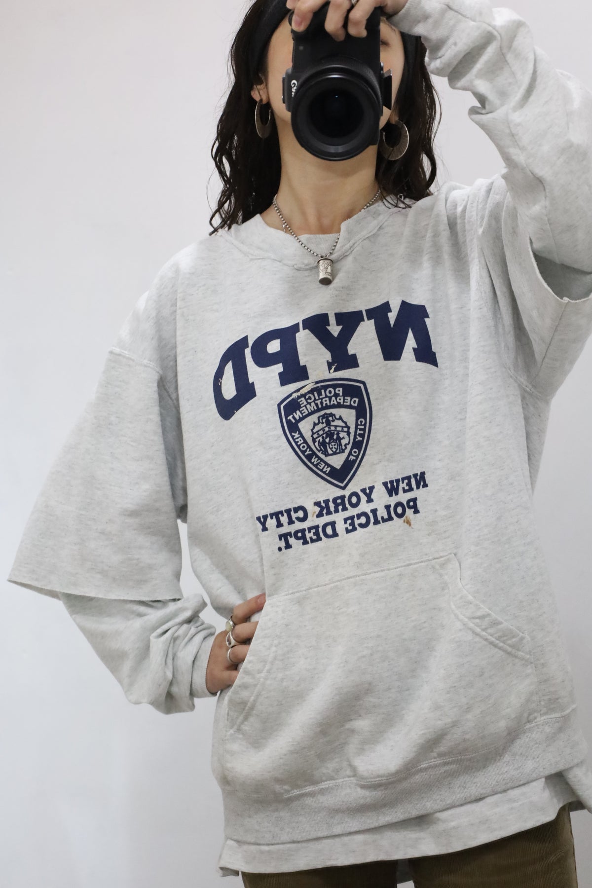 D326 / 1990's UNKNOWN NYPD short sleeve remake sweat