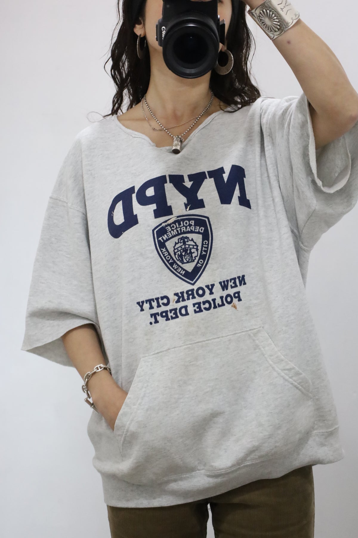 D326 / 1990's UNKNOWN NYPD short sleeve remake sweat