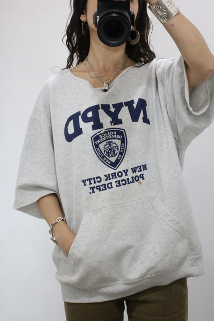 D326 / 1990's UNKNOWN NYPD short sleeve remake sweat