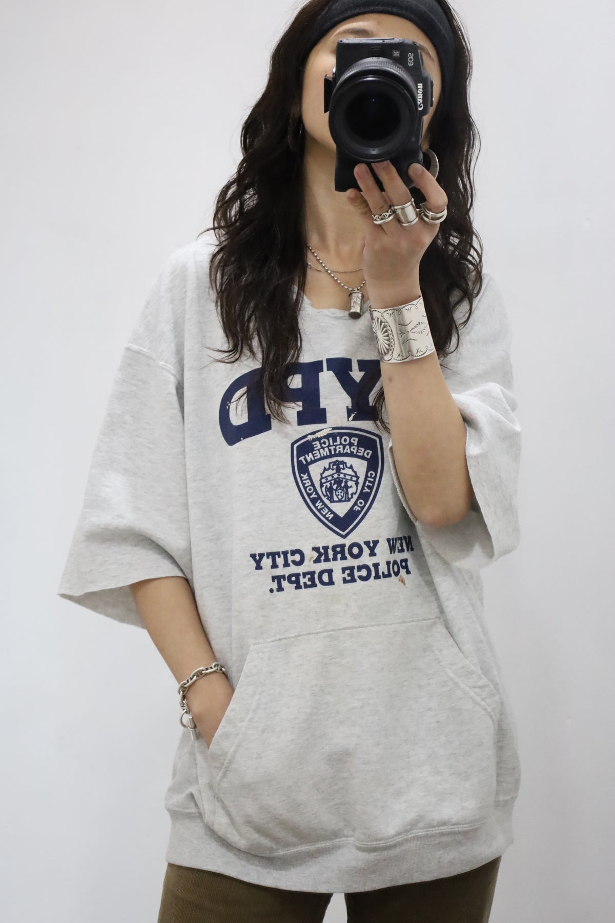 D326 / 1990's UNKNOWN NYPD short sleeve remake sweat