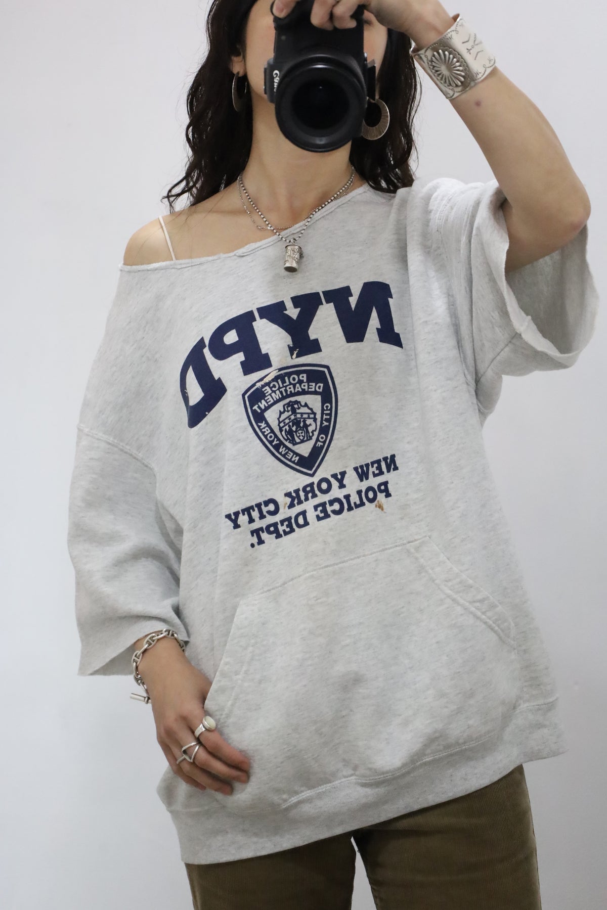 D326 / 1990's UNKNOWN NYPD short sleeve remake sweat