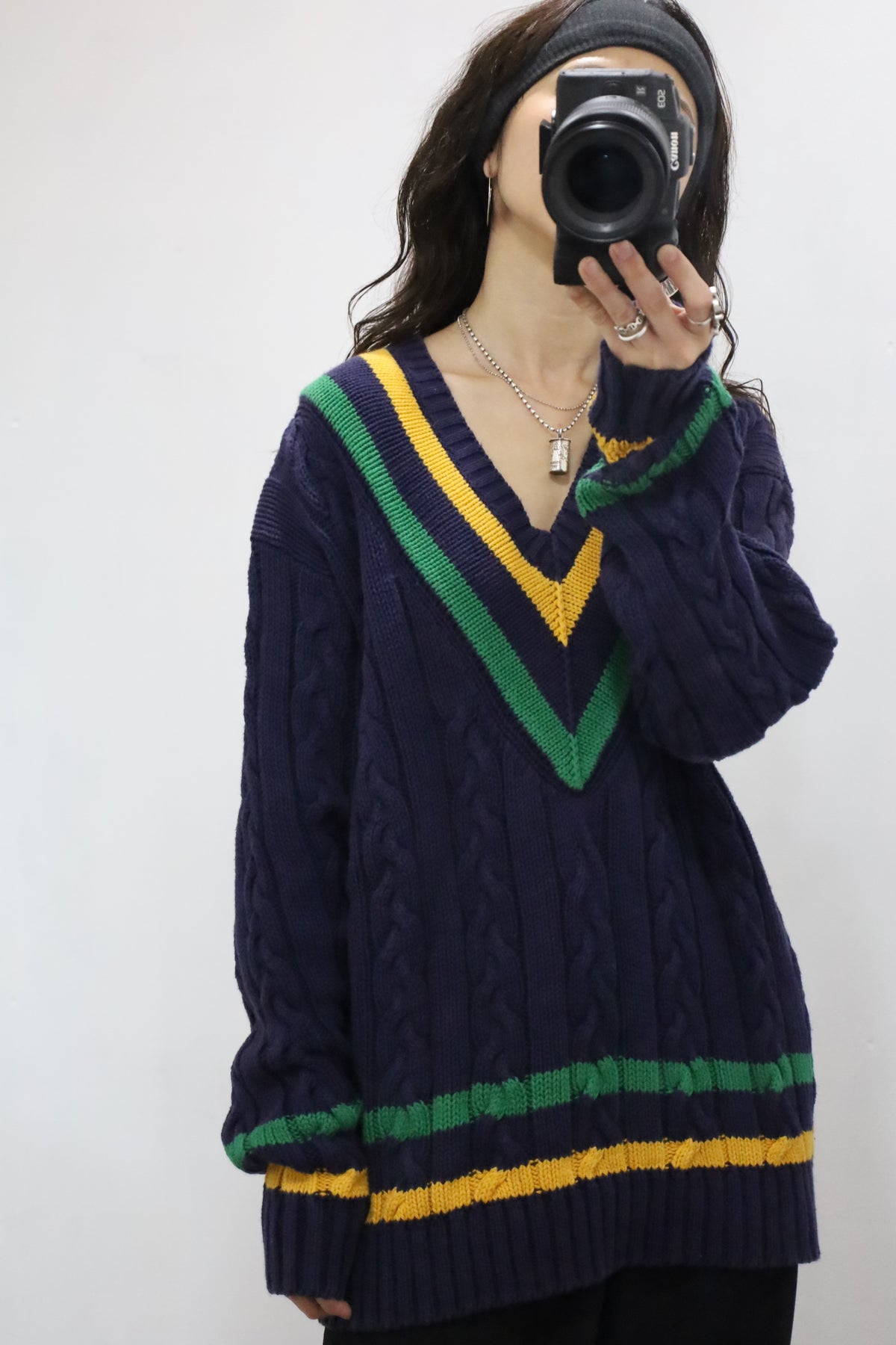 Z116 / 1990's OLD GAP tilden cotton knit