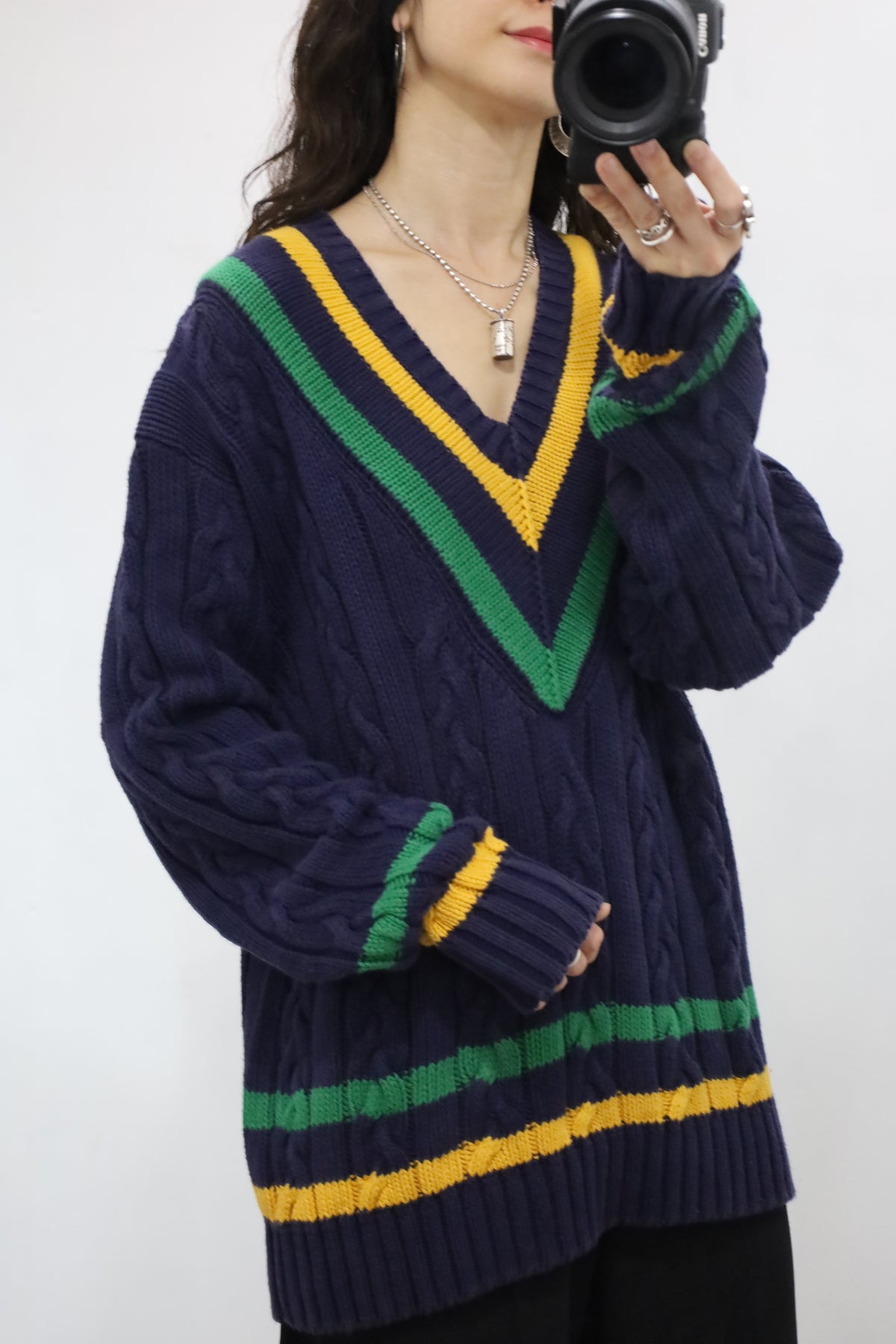 Z116 / 1990's OLD GAP tilden cotton knit