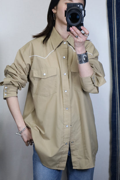 A438 / 1990's OLD High Neon Western Shirt