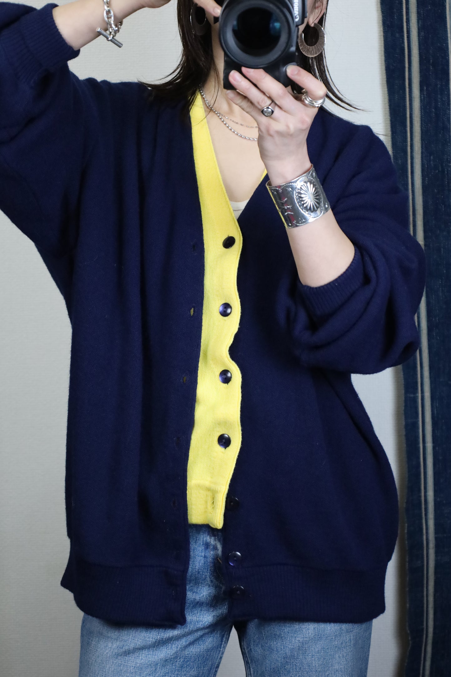 F234 / 1980's Billy Casper by REVERE Acrylic cardigan