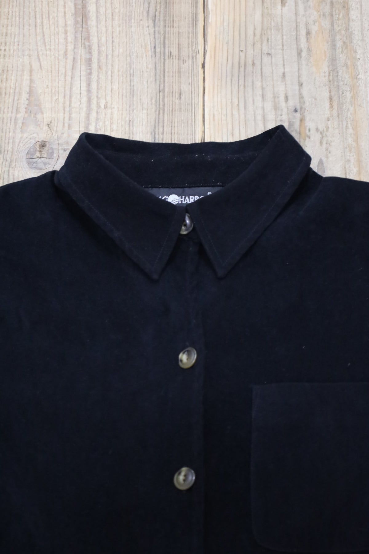 C712 / 1990's SAG HARBOR fake suede shirt
