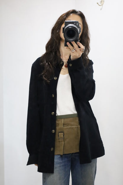 C712 / 1990's SAG HARBOR fake suede shirt