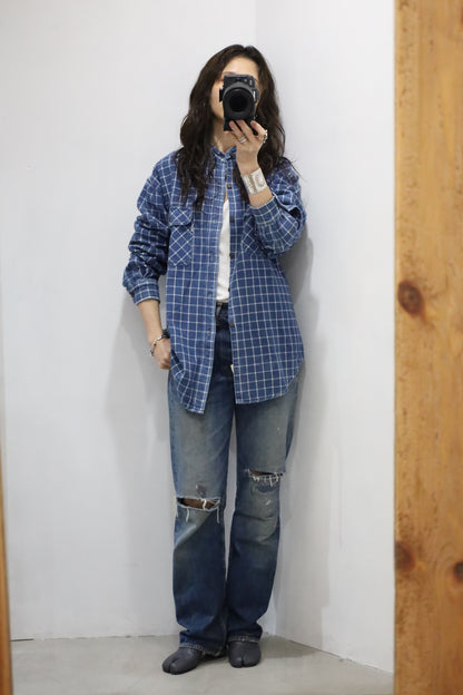 Z371 / 1980's LEVI'S check flannel shirt
