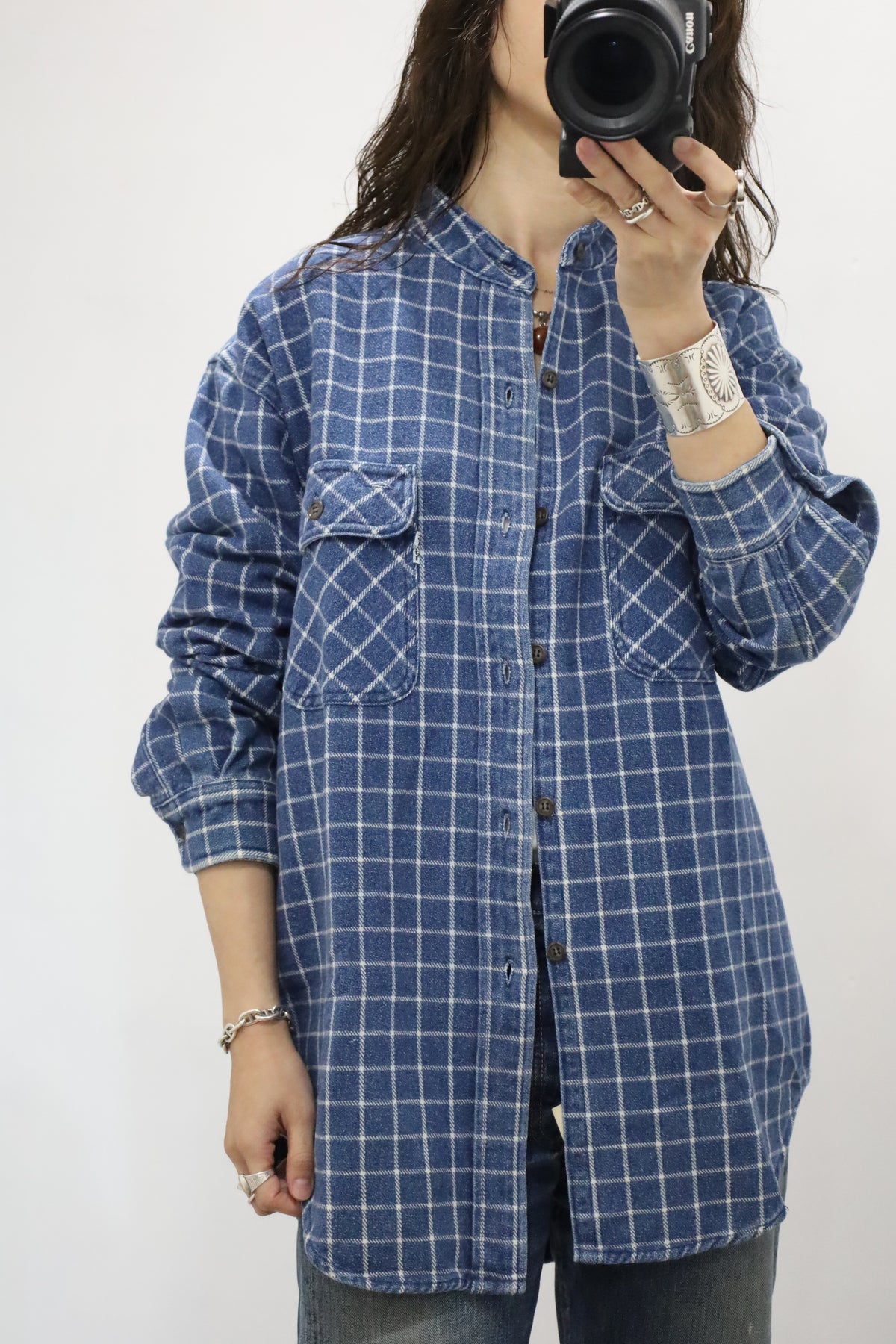 Z371 / 1980's LEVI'S check flannel shirt