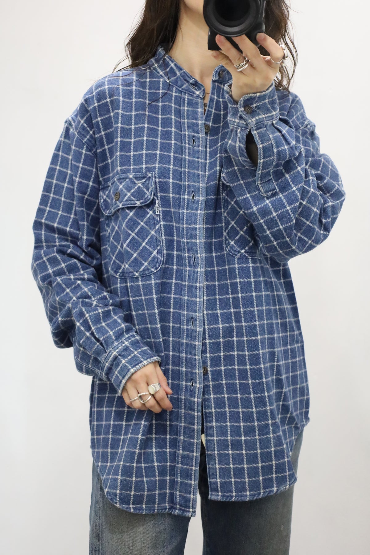 Z371 / 1980's LEVI'S check flannel shirt