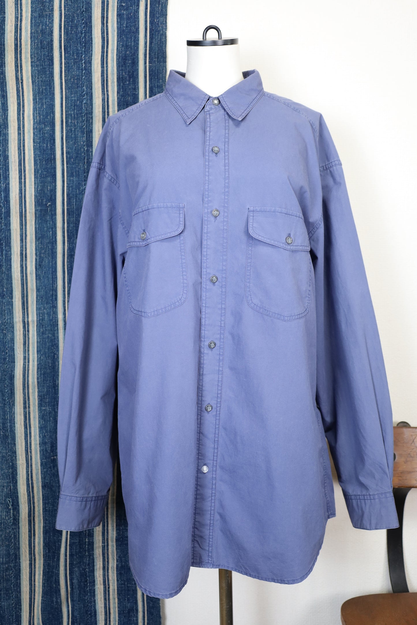 F158 / 1980's OLD BANANA REPUBLIC Cotton Poplin Shirt