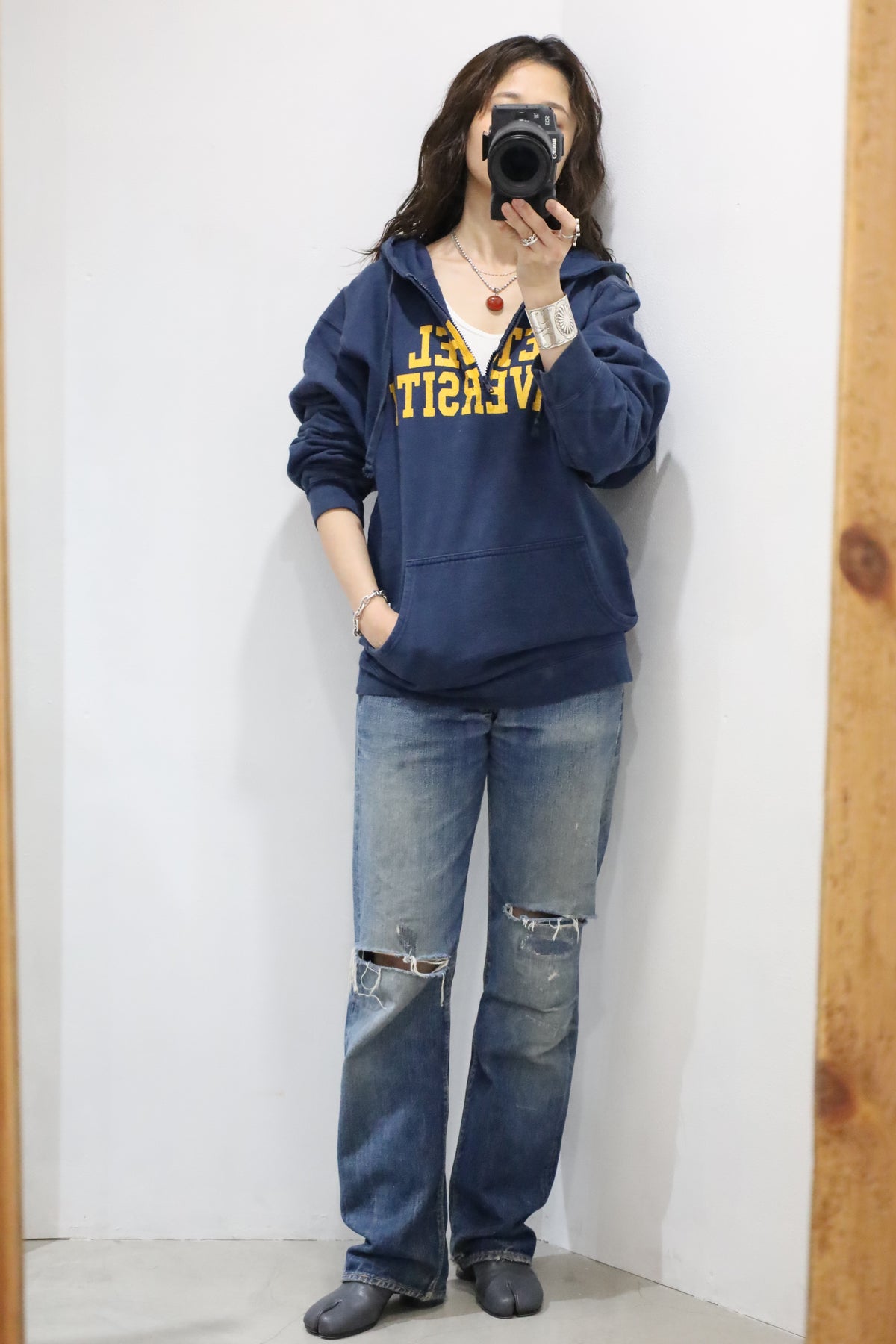 D324 / 1990's The cotton exchange half zip Hoodie