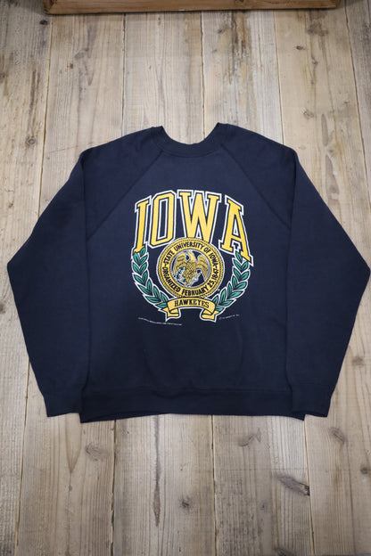 D332 / 1980's Tultex IOWA print sweat