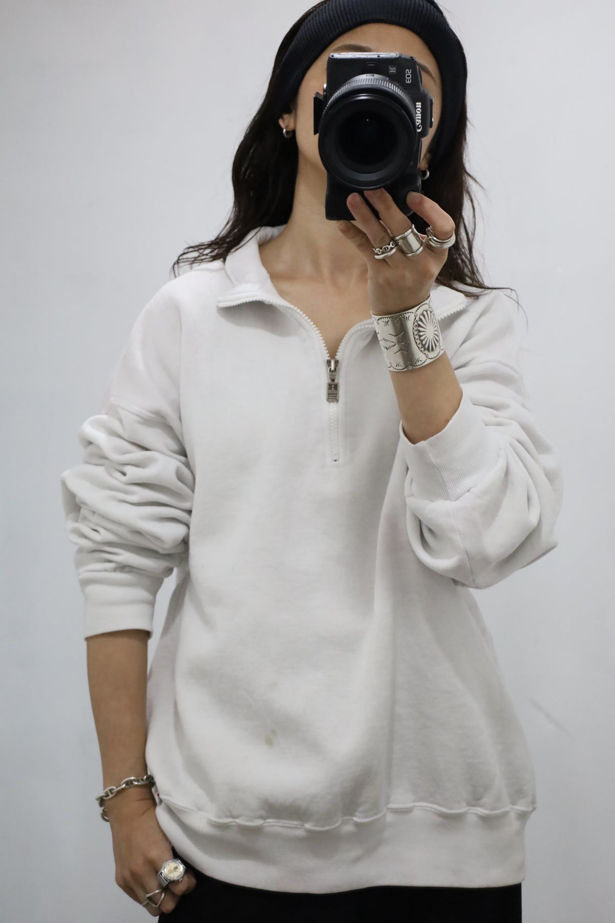 F308 / 1990's RUSSELL ATLETIC half zip sweat