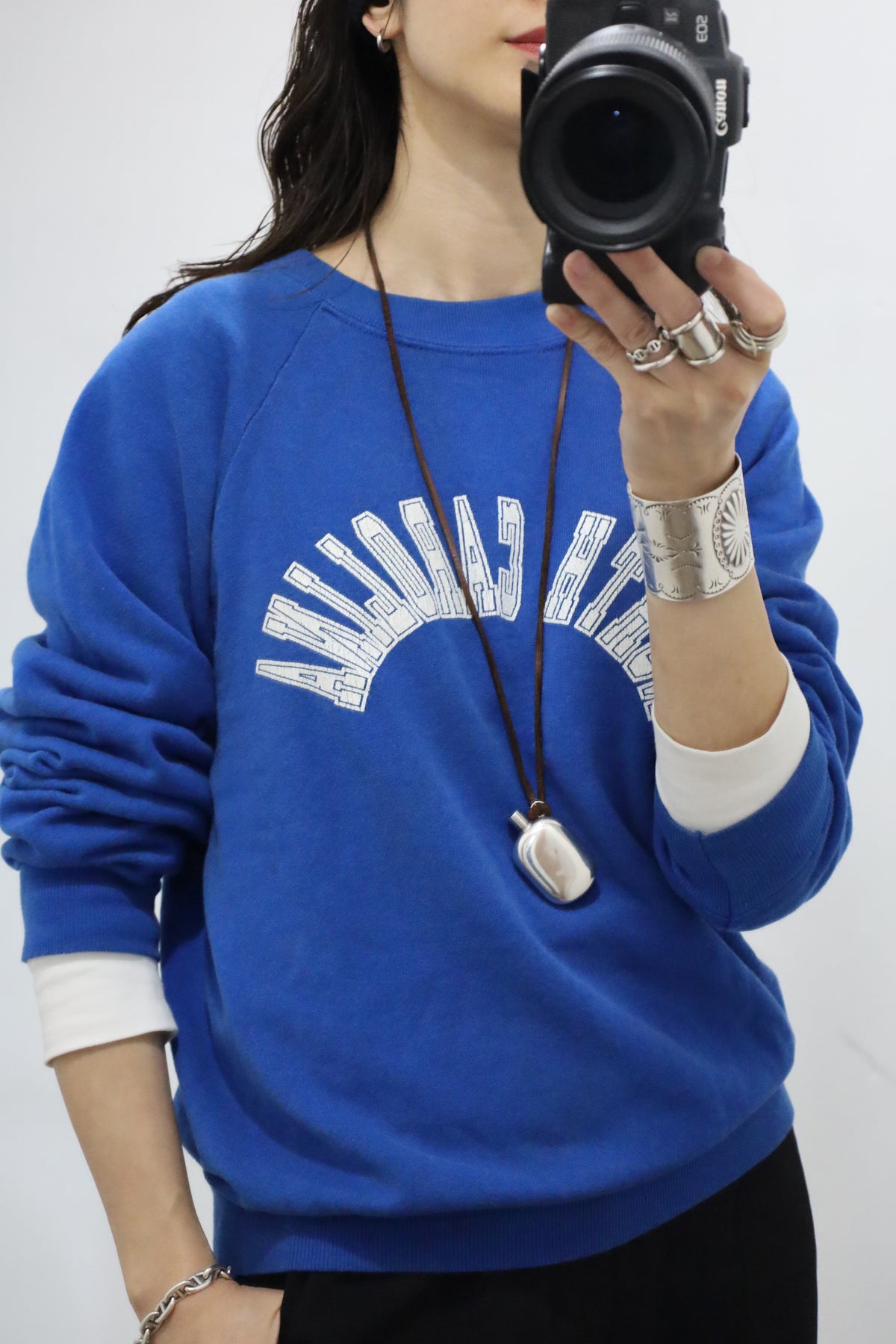 C460 / 1980's UNKNOWN NORTH CAROLINA print sweat
