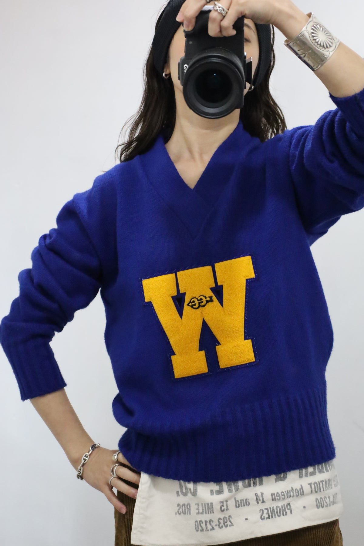 Z478 / 1980's OLD AMF Lettered Knit
