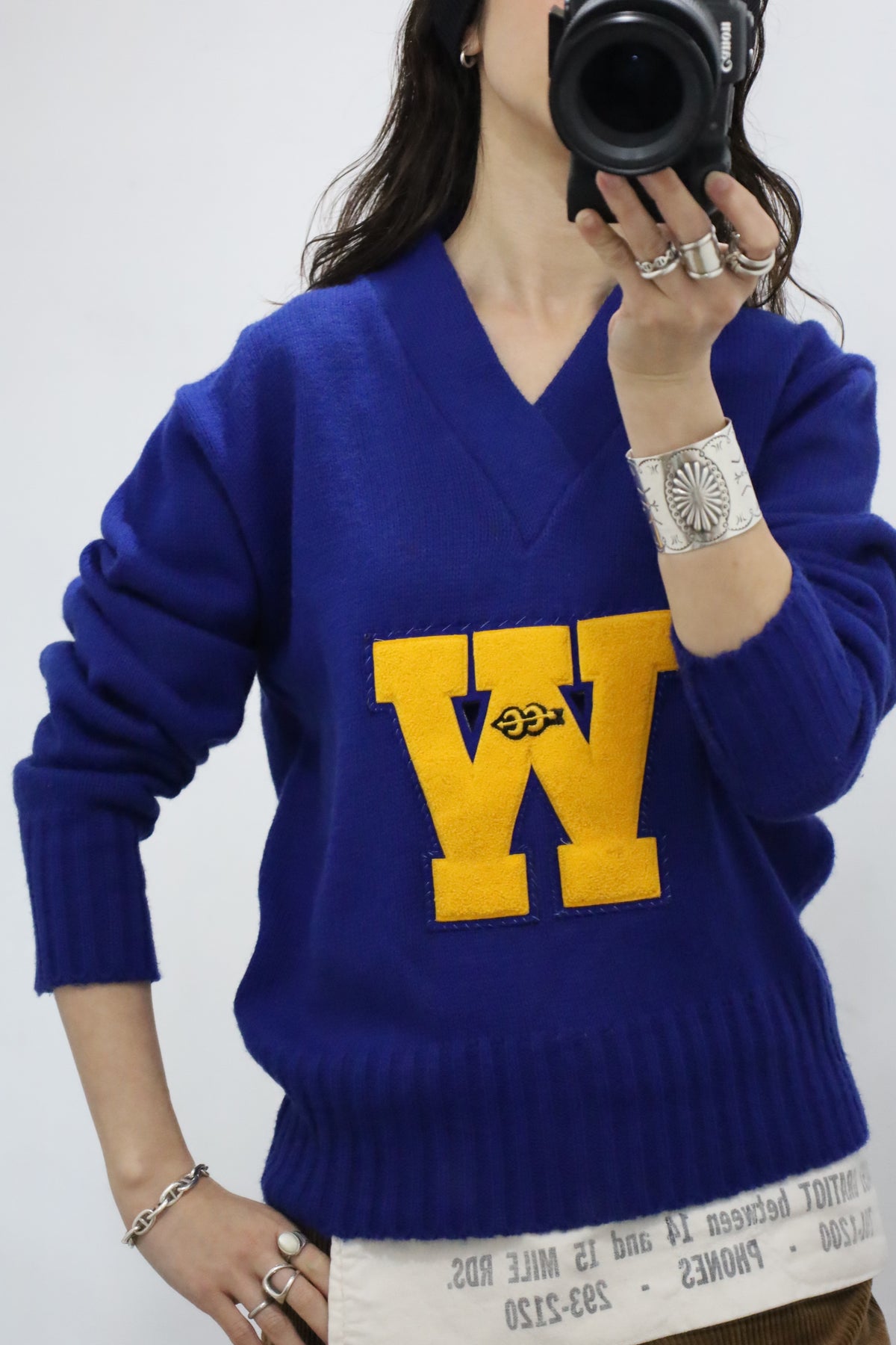 Z478 / 1980's OLD AMF Lettered Knit