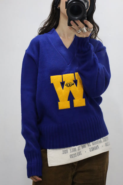 Z478 / 1980's OLD AMF Lettered Knit