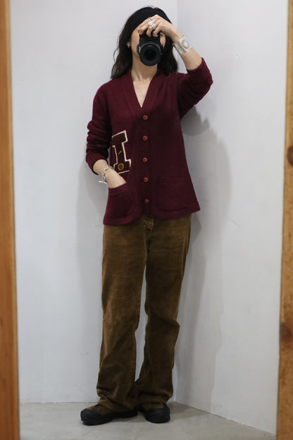 47 / 1960's Vintage EAST-TENN lettered cardigan
