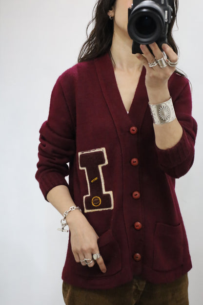 47 / 1960's Vintage EAST-TENN lettered cardigan