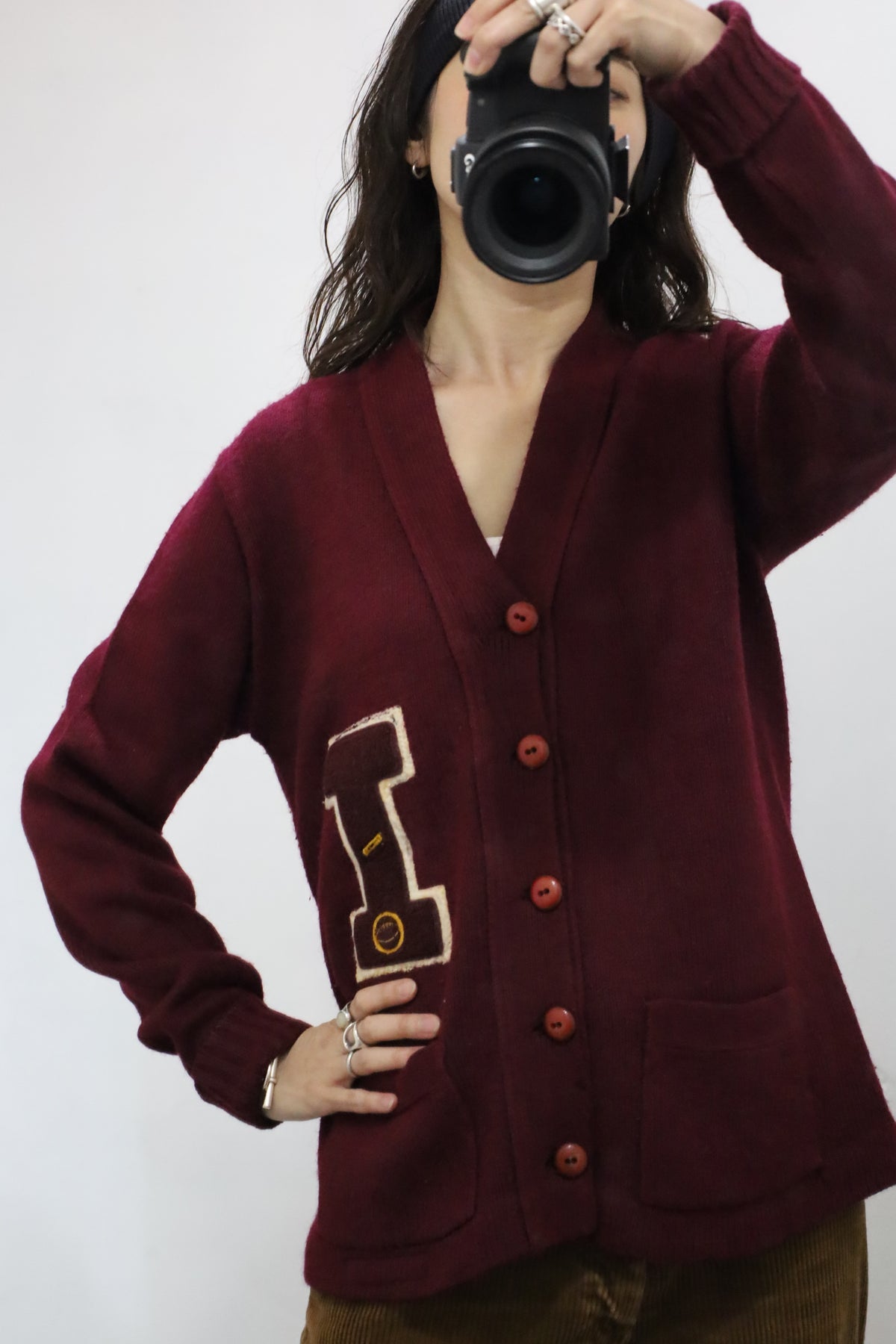 47 / 1960's Vintage EAST-TENN lettered cardigan