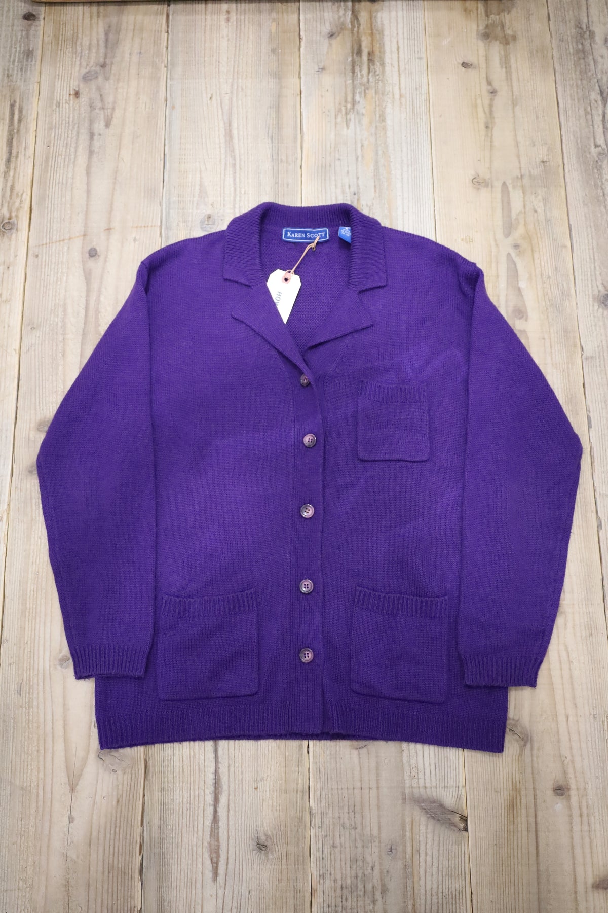 759 / 1990's KAREN SCOTI Acryl×wool cardigan