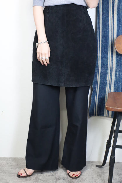 B181 / 1990's EXPRESS Geniune leather skirt