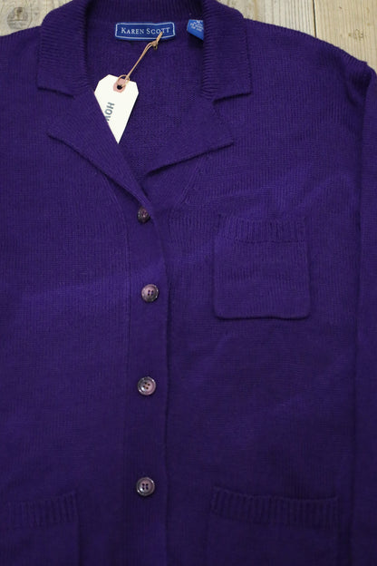 759 / 1990's KAREN SCOTI Acryl×wool cardigan