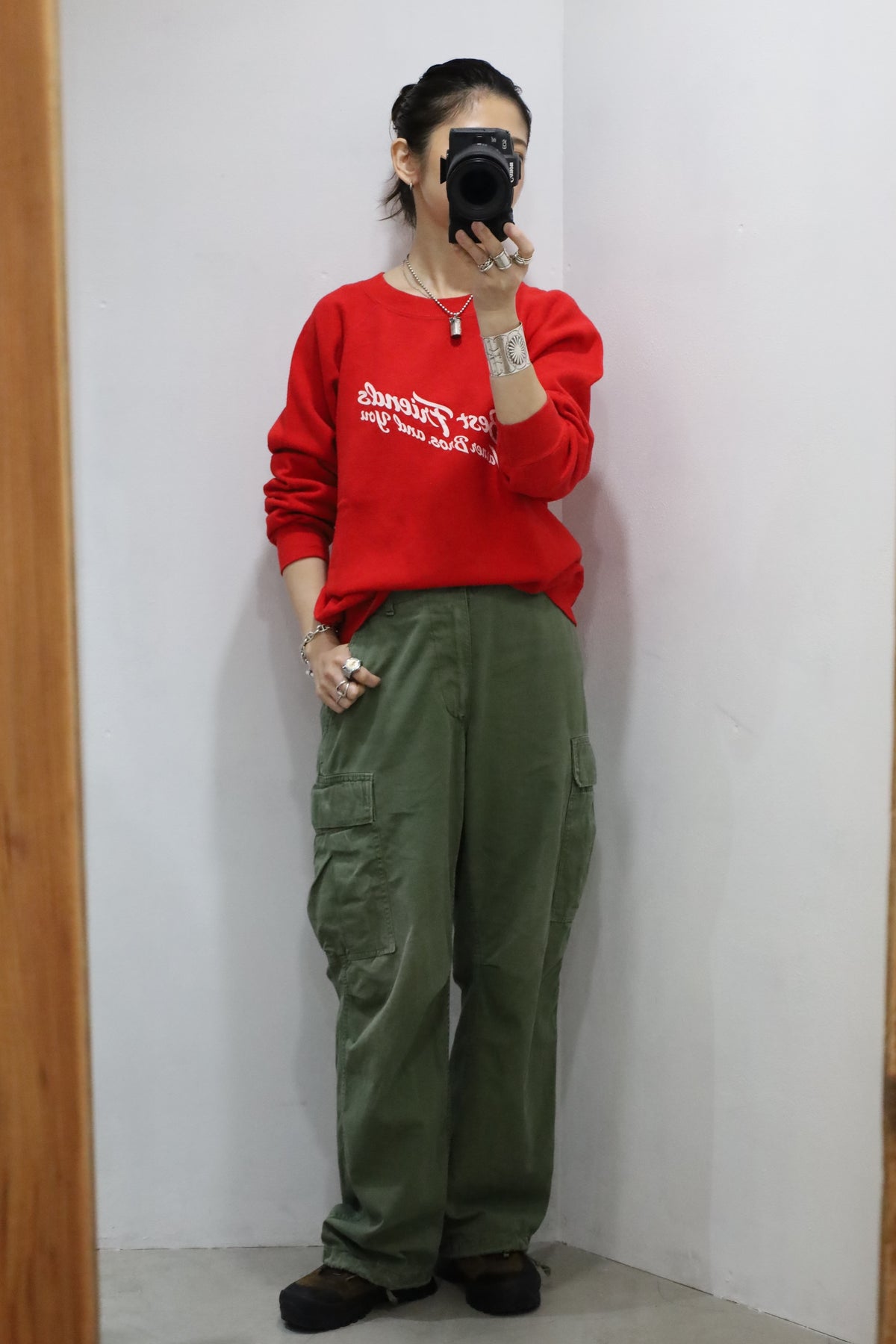 7 / 1990's UNKNOWN best friend print sweat