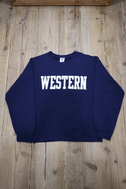 D301 / early2000's JERZEES WESTERN print sweat