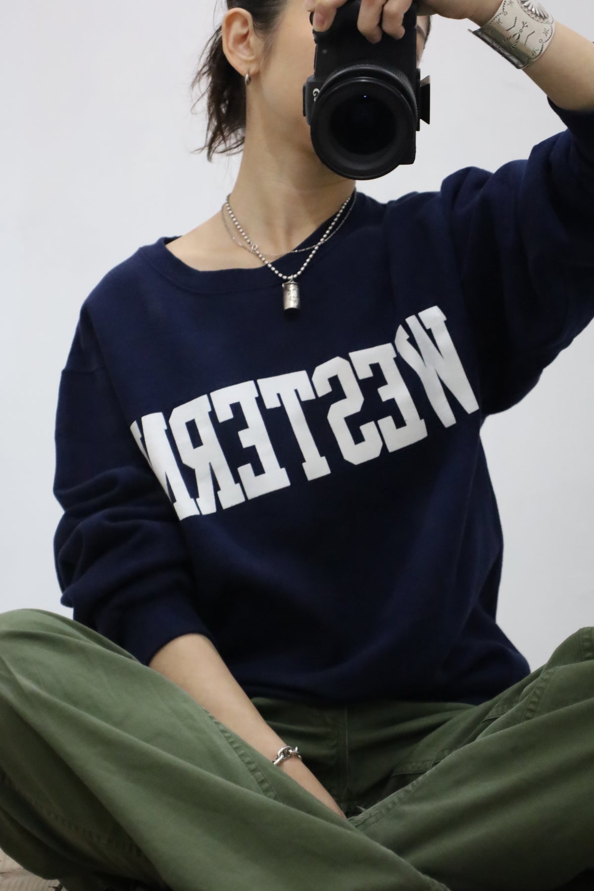 D301 / early2000's JERZEES WESTERN print sweat