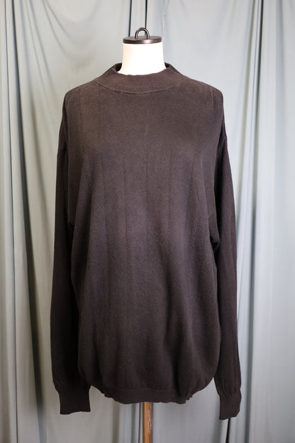 Y44 / 1990's OLD UNKNOWN Mock Neck Lond Tee