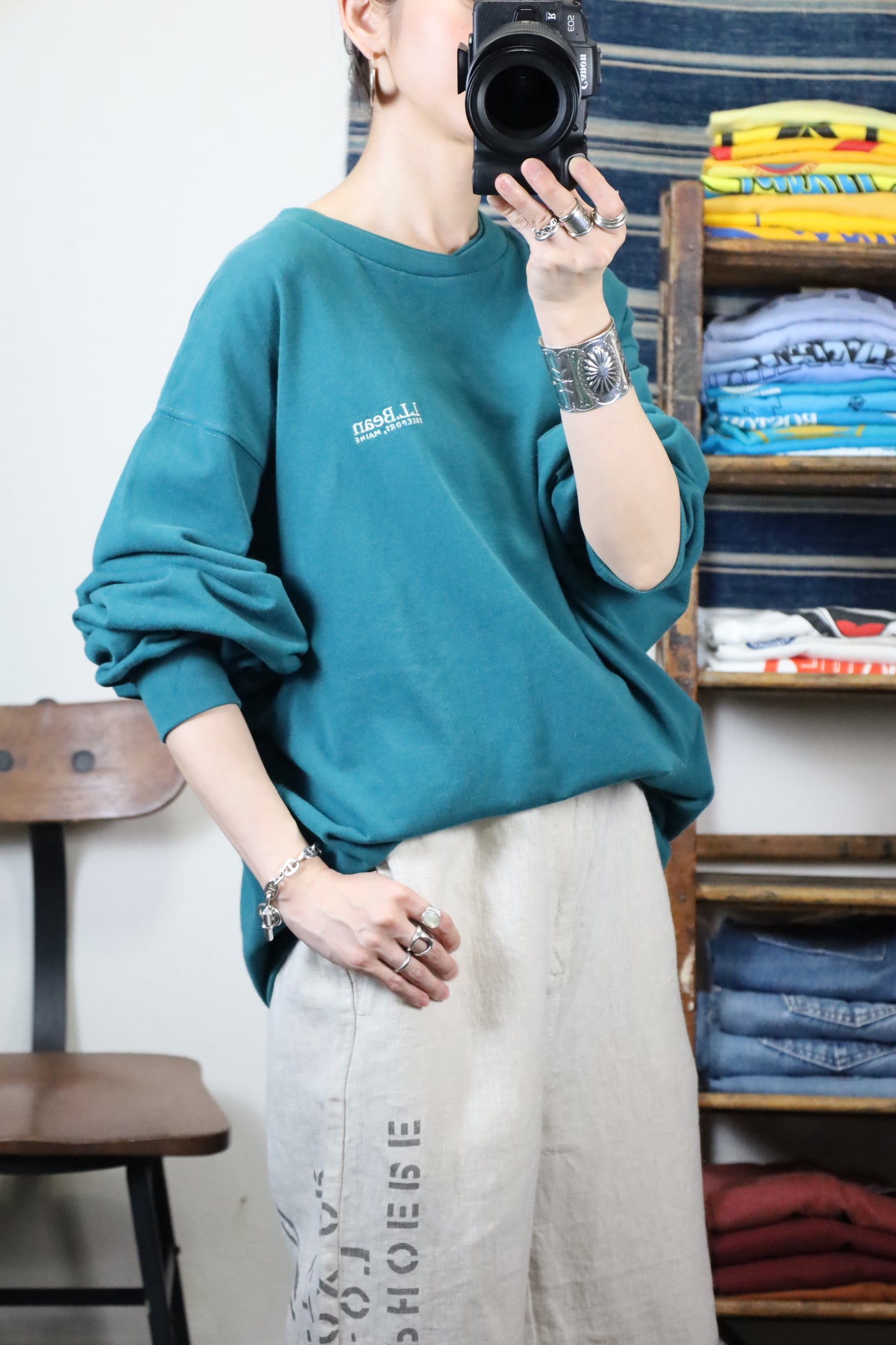 ★Z127 / early 2000's L.L.bean long sleeve tee