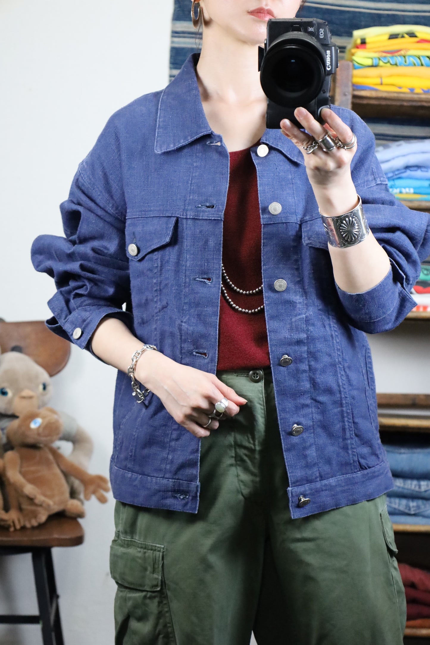 Z610 / 1990's MACHOPE linen jacket
