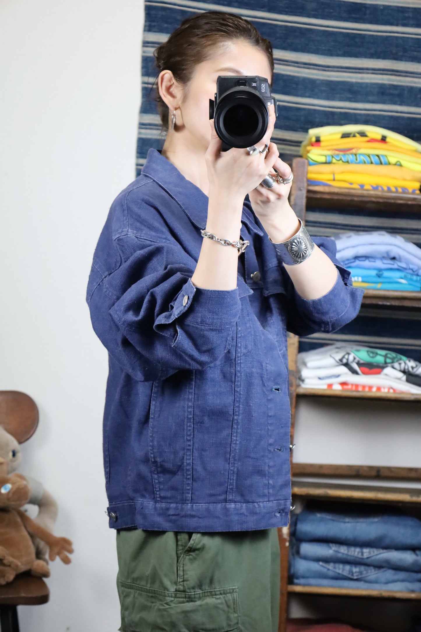 Z610 / 1990's MACHOPE linen jacket