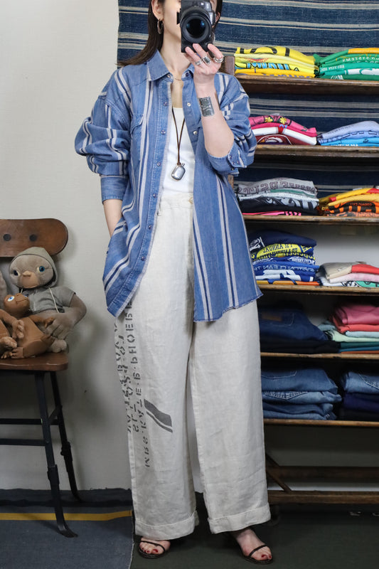 Z622 / 1990's Wrangler denim western shirt