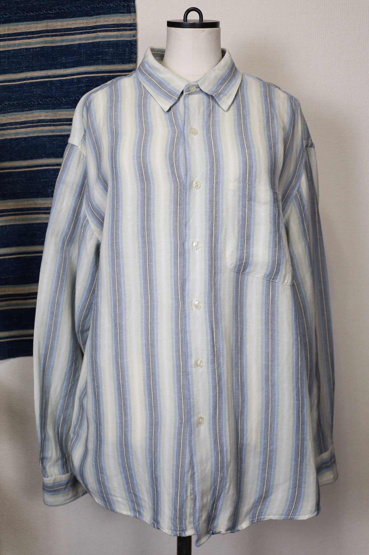 606 / early2000's VANHEUSEN stripe shirt